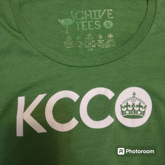 Original KCCO or "Keep Calm and Chive" On Tee - Picture 4 of 4